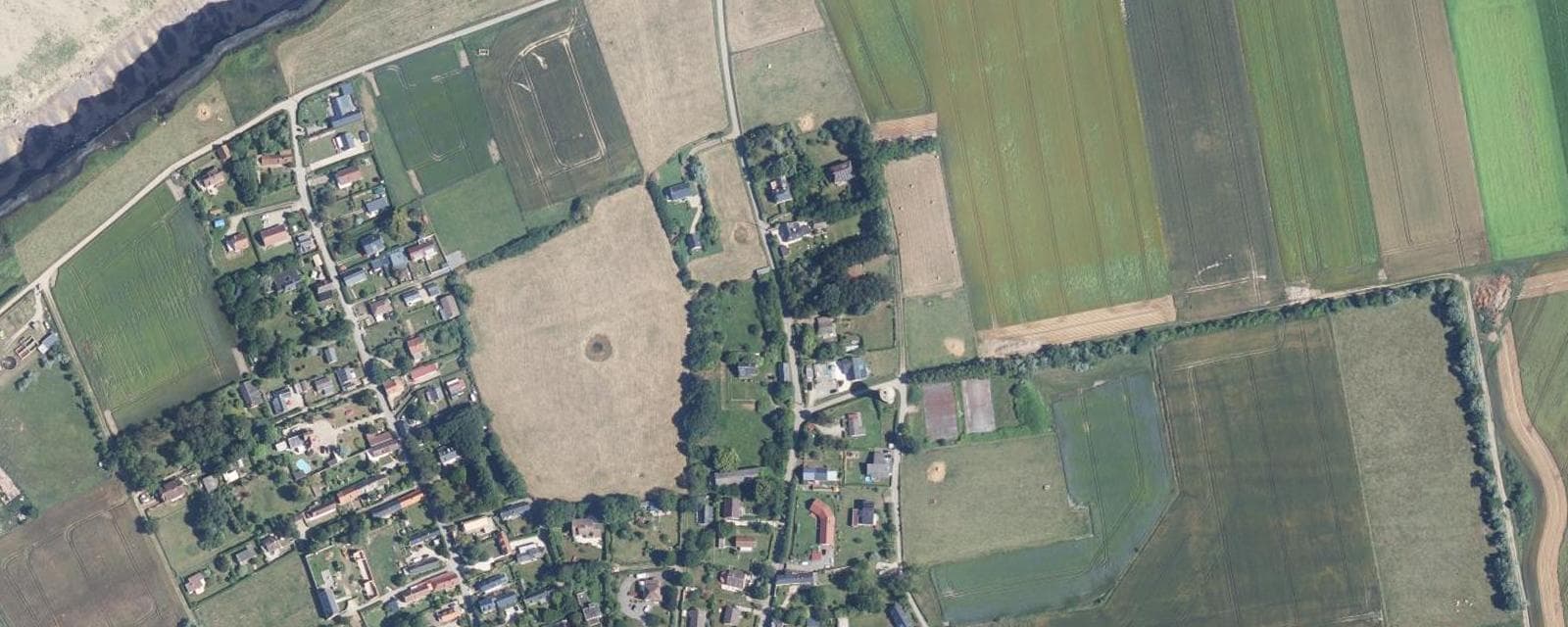 Vue aérienne de Sotteville-sur-Mer (Seine-Maritime)
