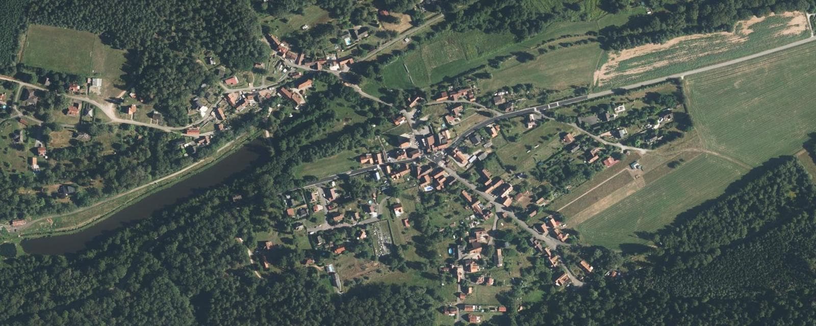 Vue aérienne de Sparsbach (Bas-Rhin)