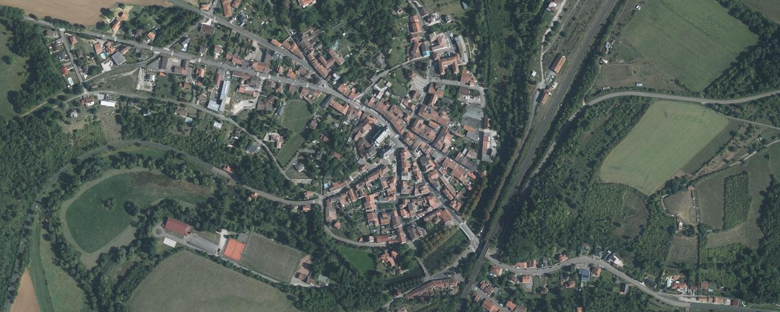 Vue aérienne de Thiaucourt-Regniéville (Meurthe-et-Moselle)