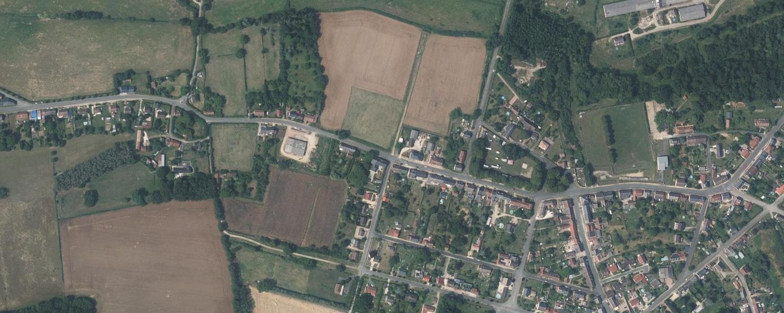 Vue aérienne de Torteron (Cher)