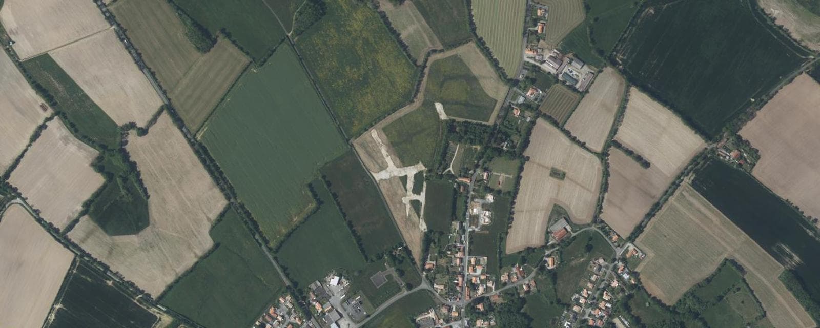 Vue aérienne de Touvois (Loire-Atlantique)