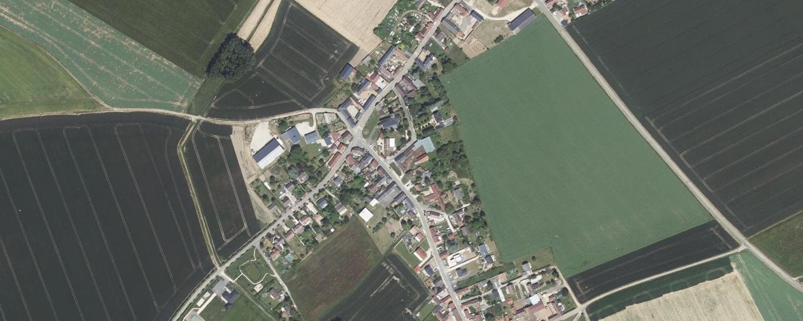 Vue aérienne de Umpeau (Eure-et-Loir)