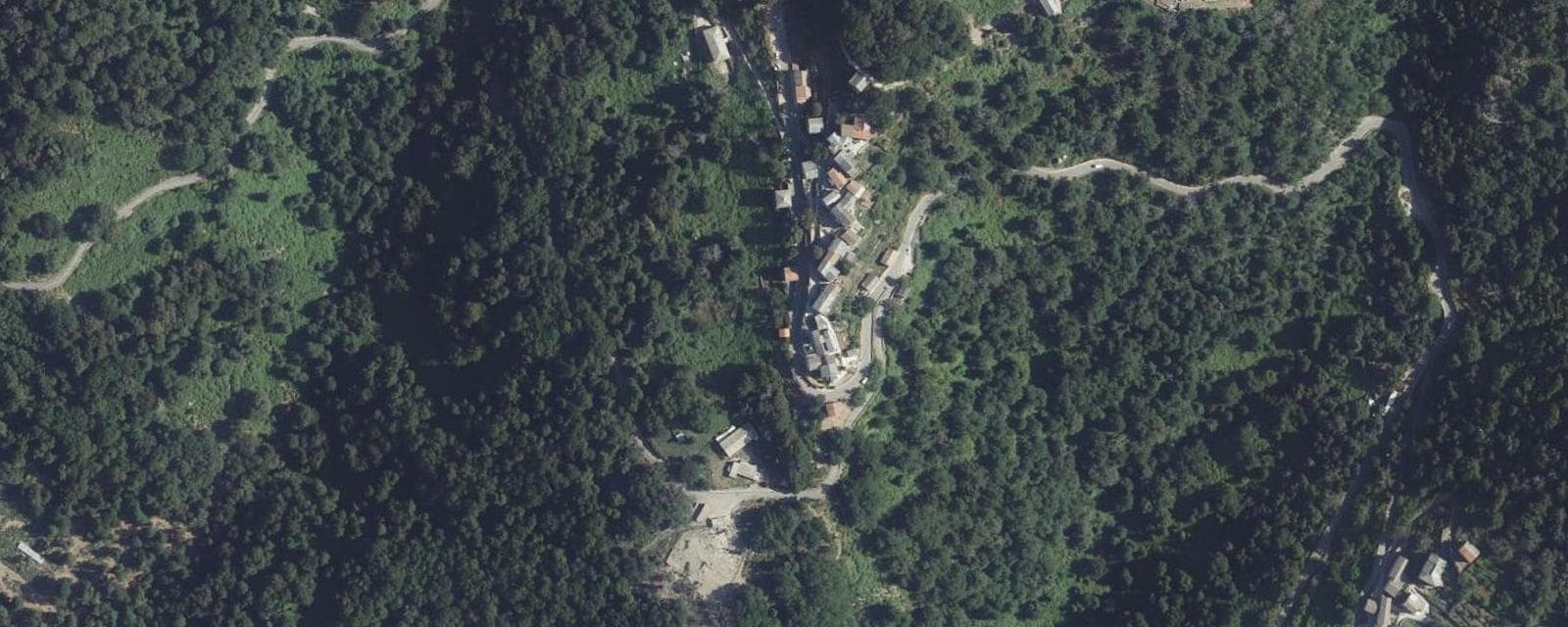 Vue aérienne de Valle-d'Alesani (Haute-Corse)