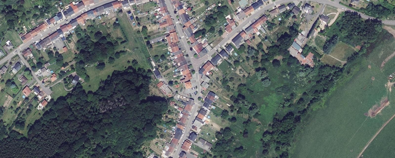 Vue aérienne de Varsberg (Moselle)