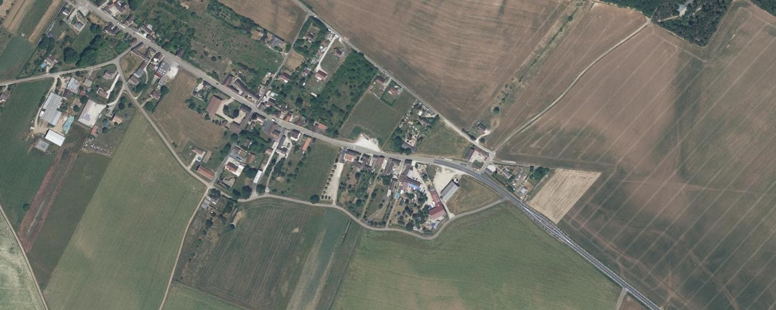 Vue aérienne de Vaumort (Yonne)