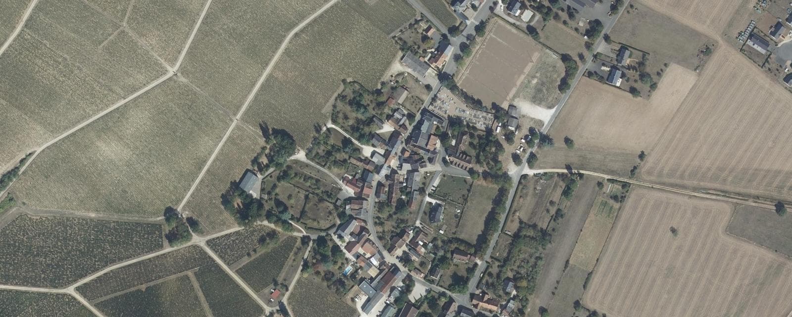 Vue aérienne de Verdigny (Cher)