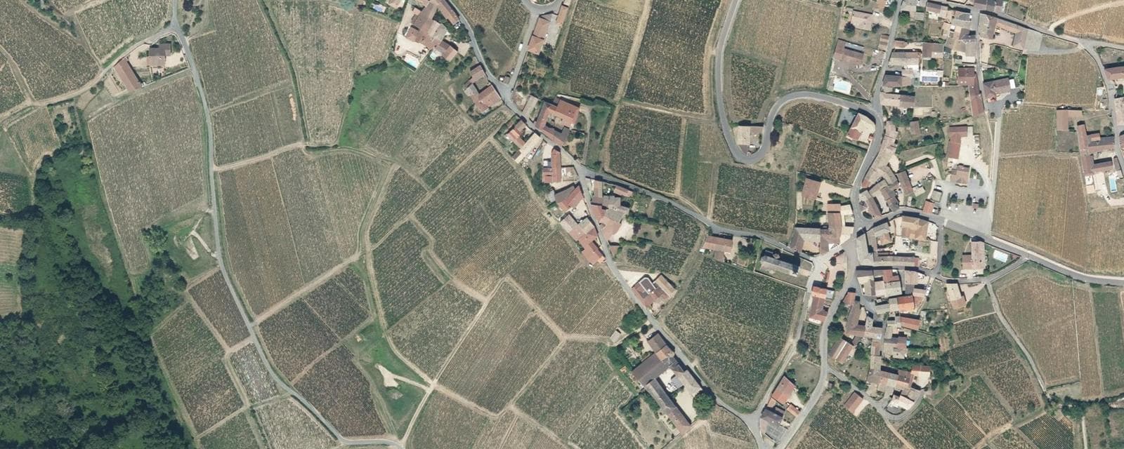 Vue aérienne de Vergisson (Saône-et-Loire)