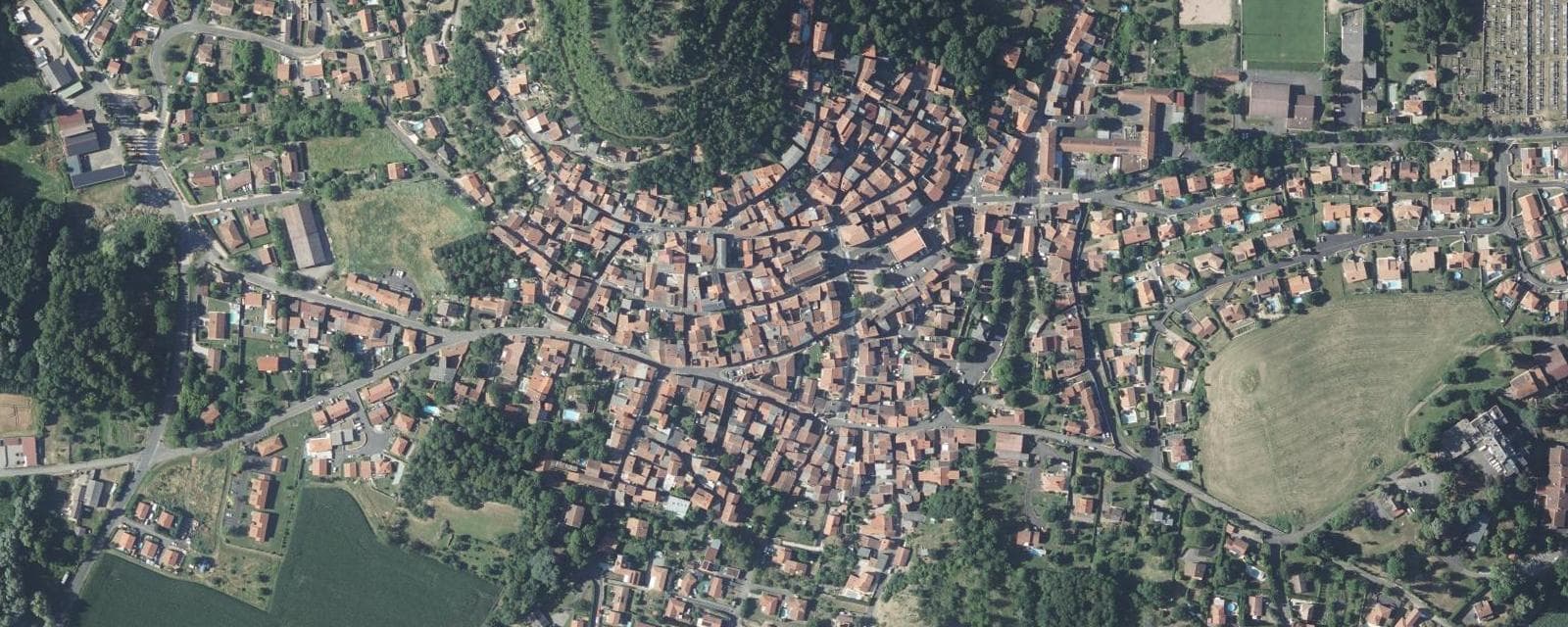 Vue aérienne de Vertaizon (Puy-de-Dôme)