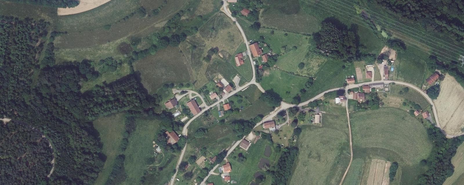 Vue aérienne de Vervezelle (Vosges)