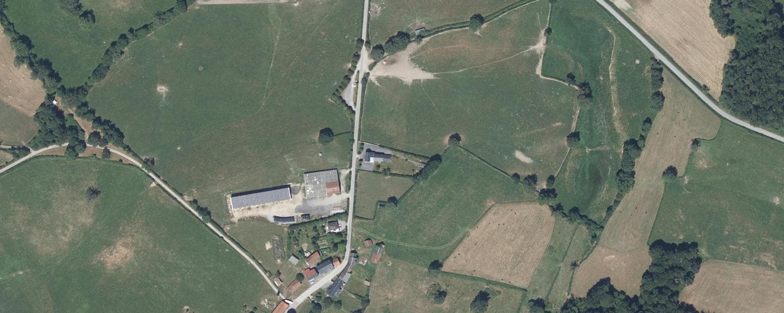 Vue aérienne de Vigeville (Creuse)