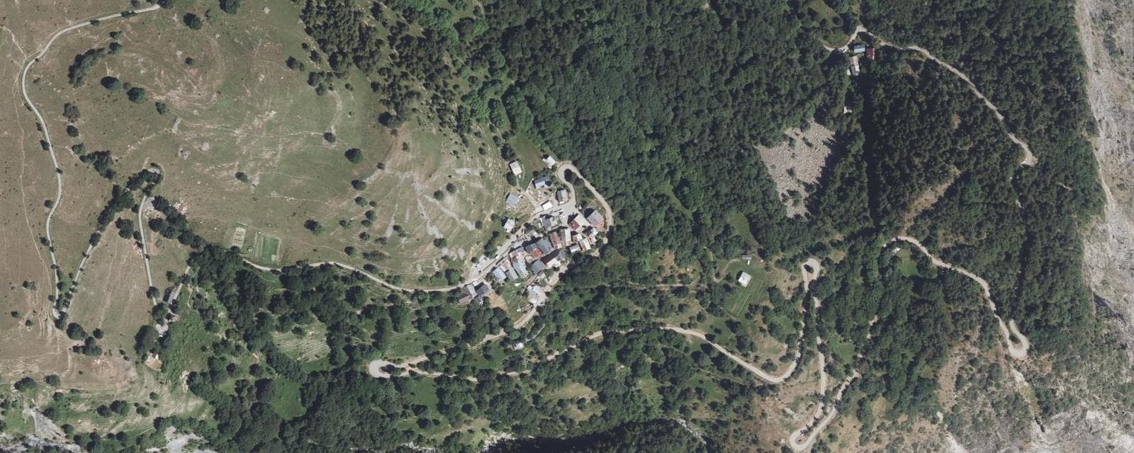 Vue aérienne de Villard-Notre-Dame (Isère)