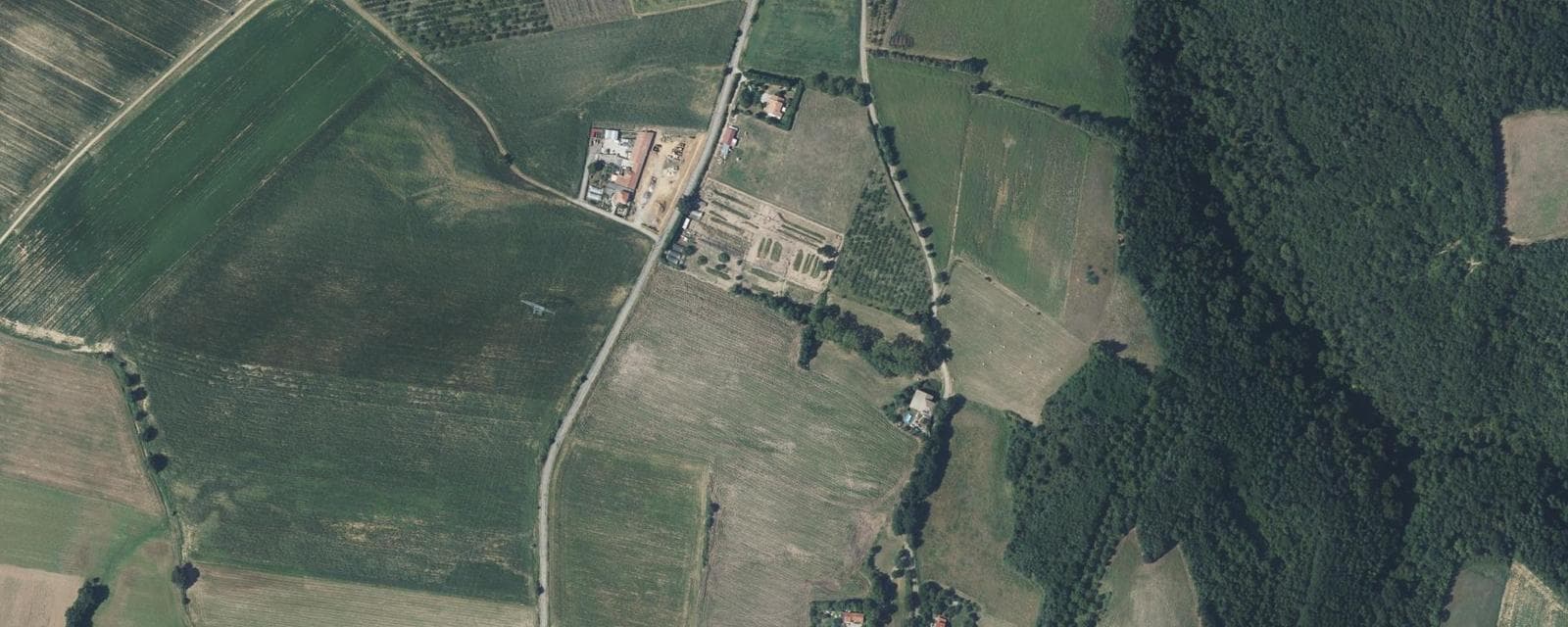 Vue aérienne de Ville-sous-Anjou (Isère)