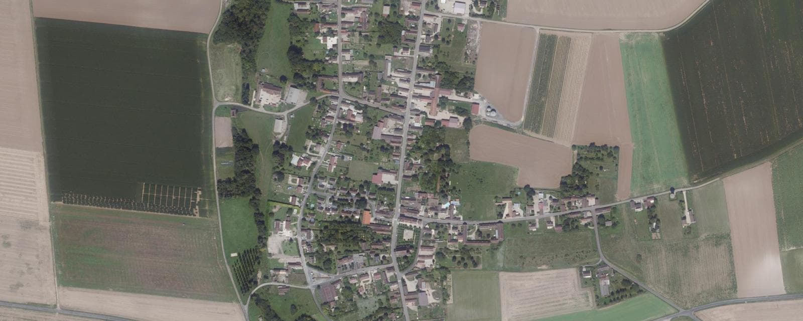 Vue aérienne de Villenauxe-la-Petite (Seine-et-Marne)