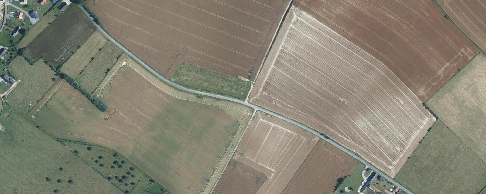 Vue aérienne de Villy-sur-Yères (Seine-Maritime)