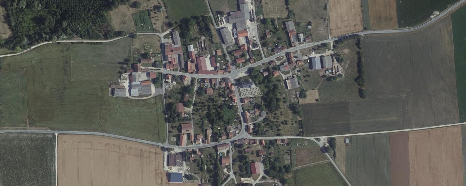 Vue aérienne de Virginy (Marne)