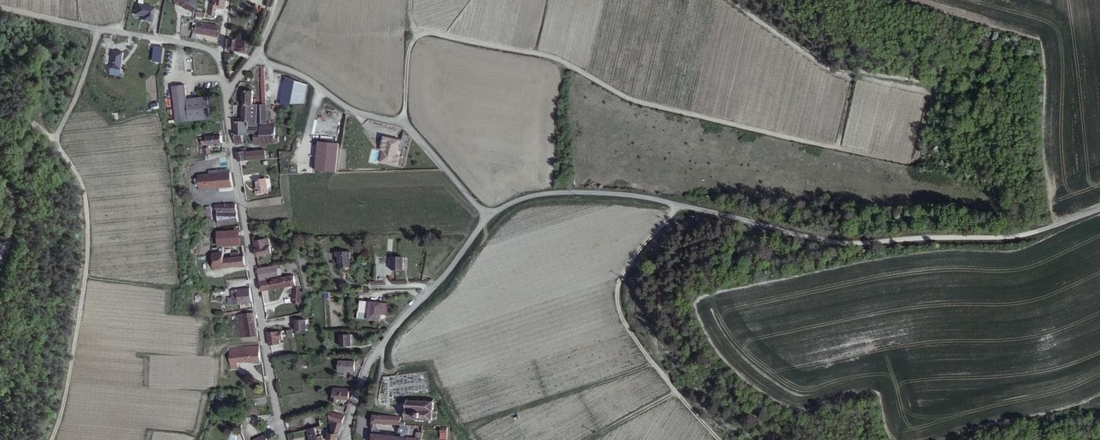 Vue aérienne de Viviers-sur-Artaut (Aube)