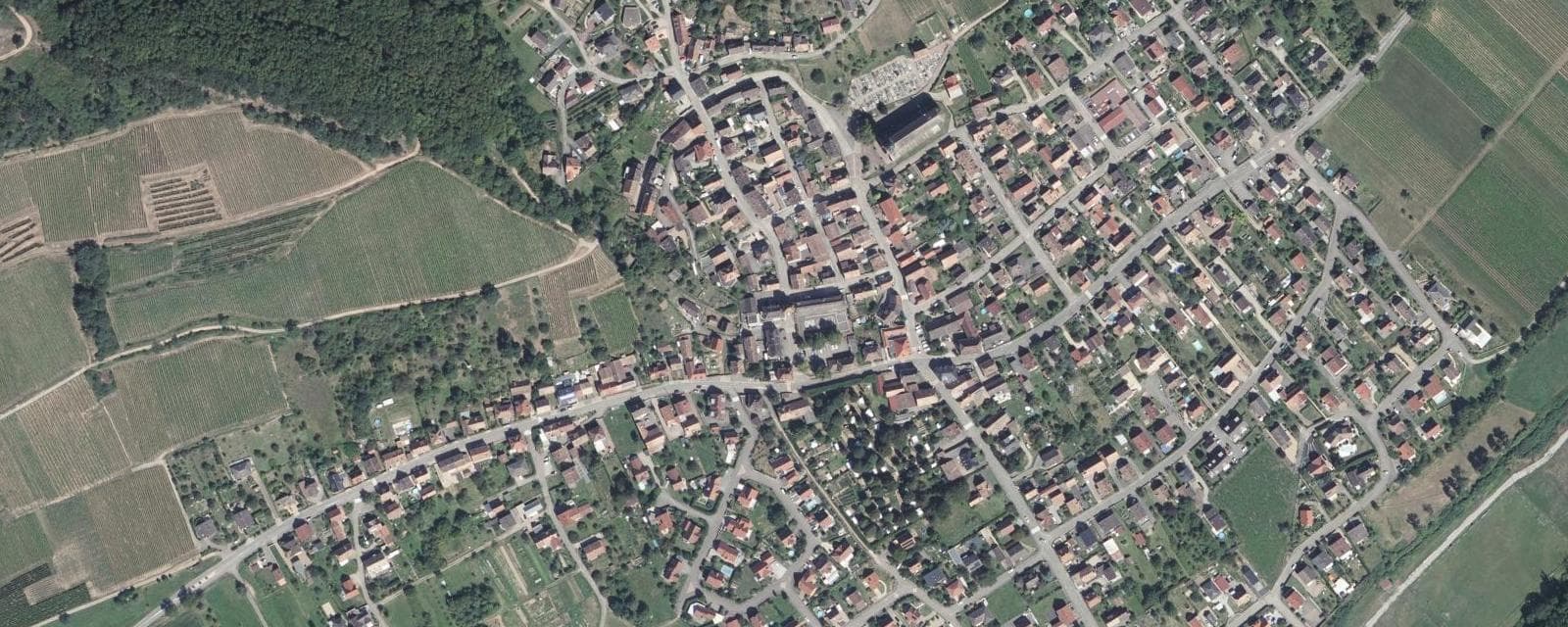 Vue aérienne de Wihr-au-Val (Haut-Rhin)