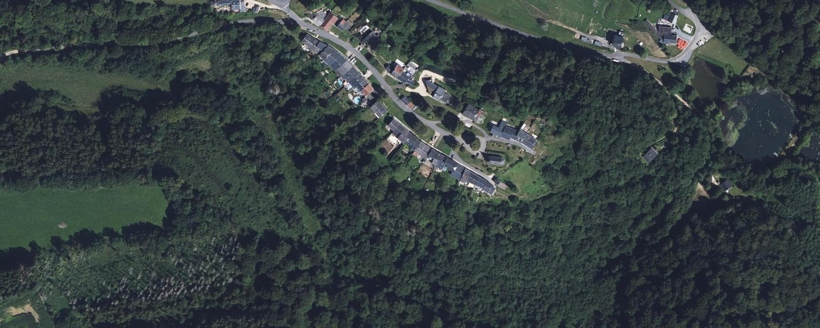 Vue aérienne de Williers (Ardennes)