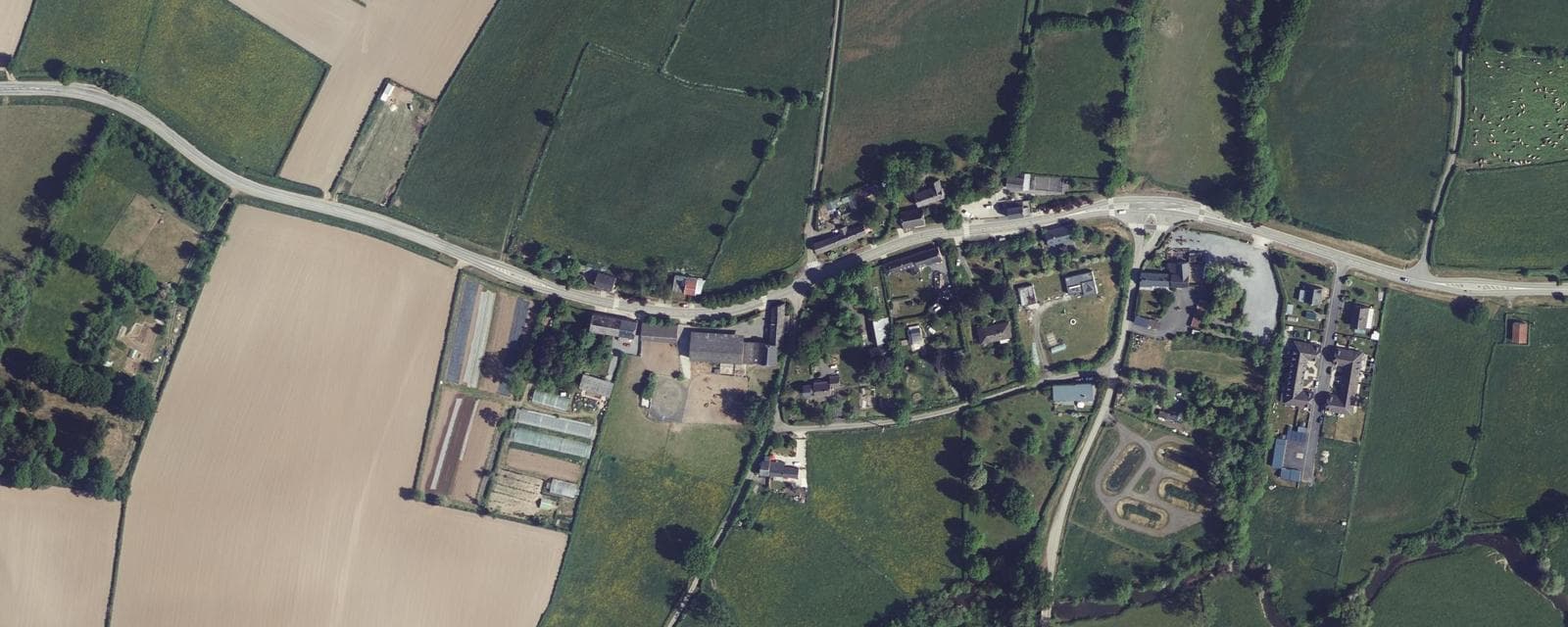 Vue aérienne de Willies (Nord)