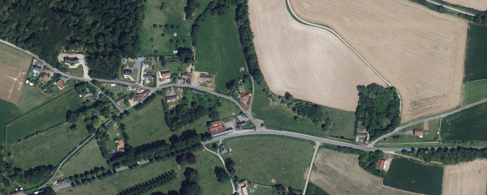 Vue aérienne de Woirel (Somme)