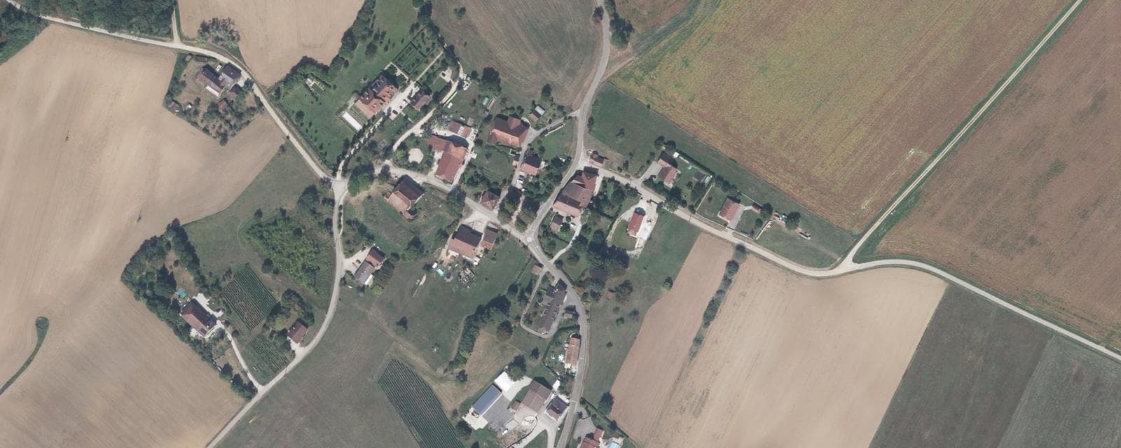 Vue aérienne de Abergement-le-Petit (Jura)