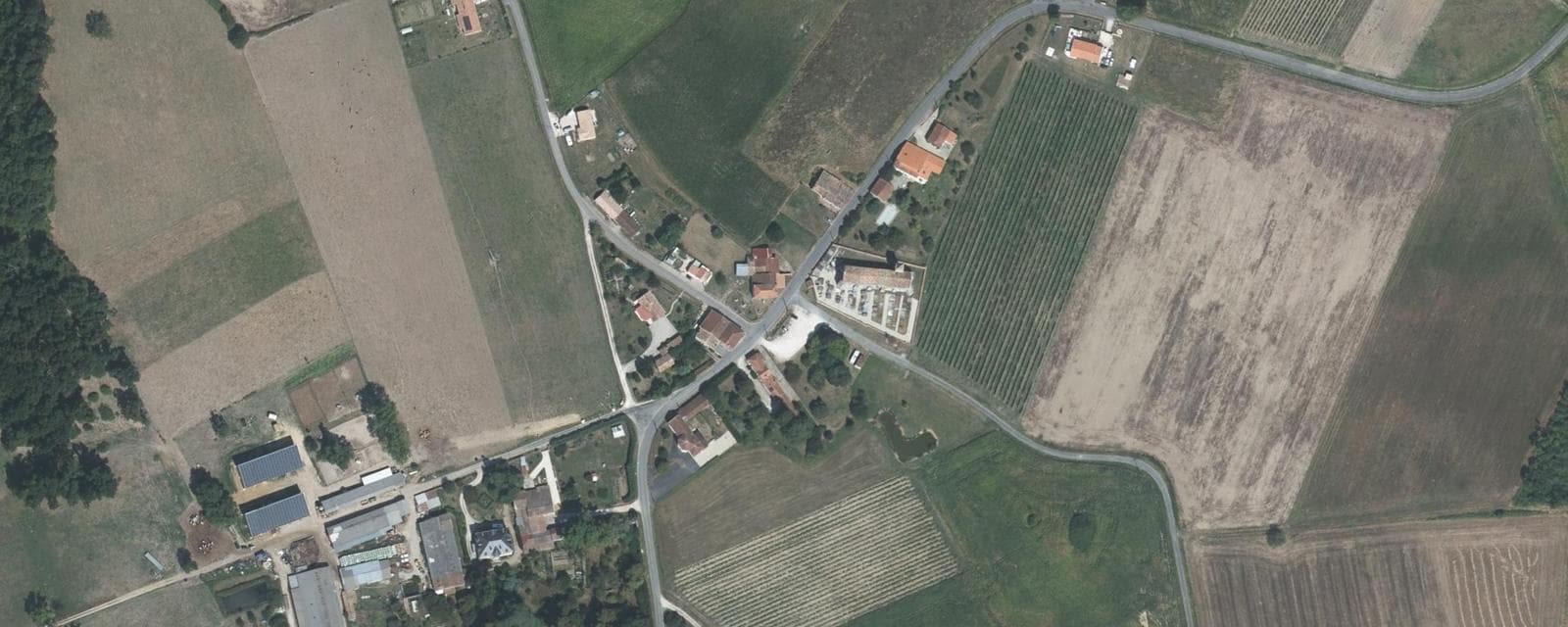 Vue aérienne de Agudelle (Charente-Maritime)