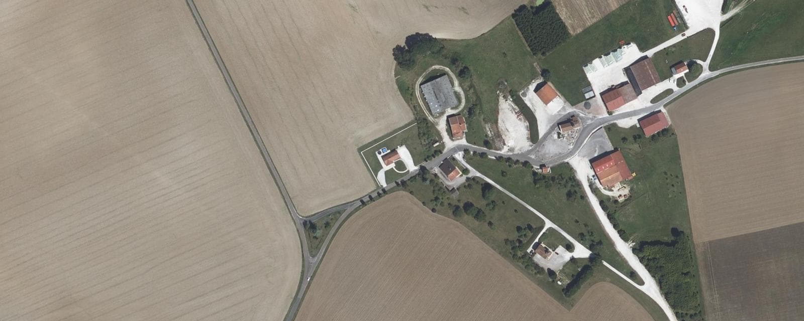 Vue aérienne de Aingoulaincourt (Haute-Marne)