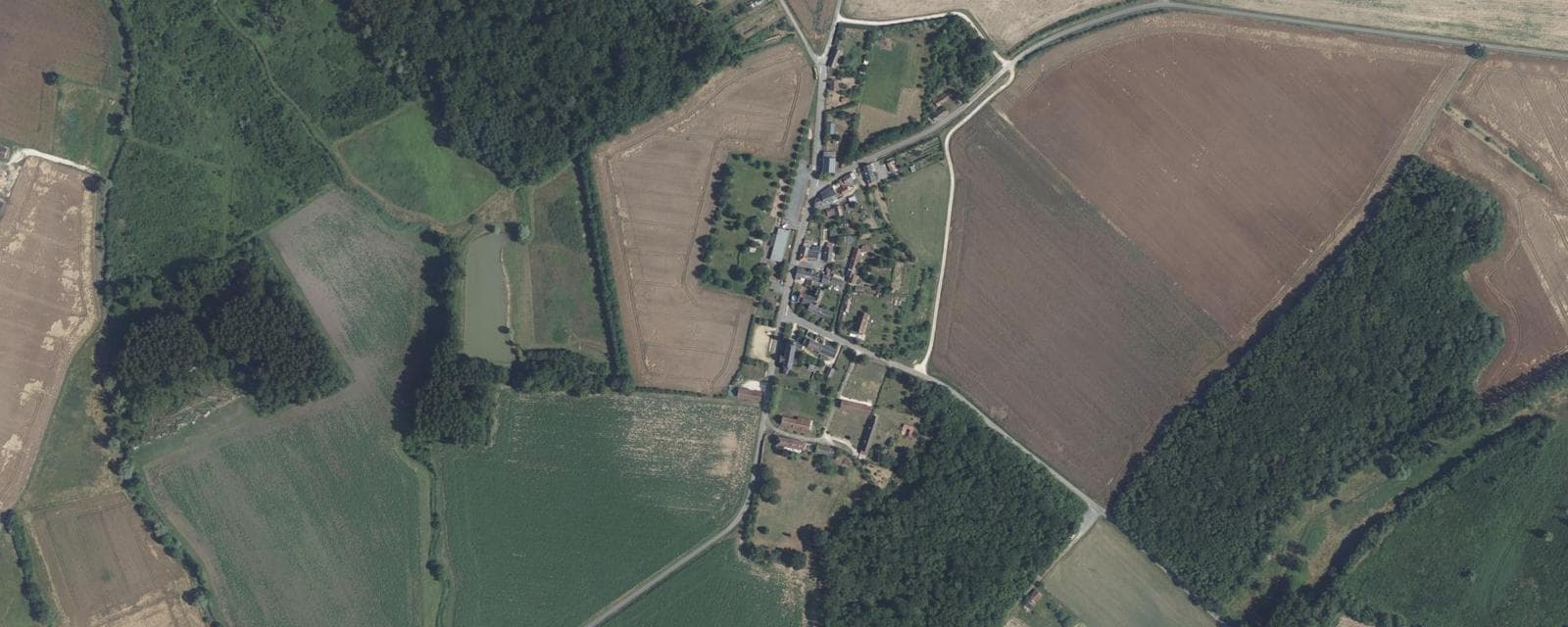Vue aérienne de Aize (Indre)