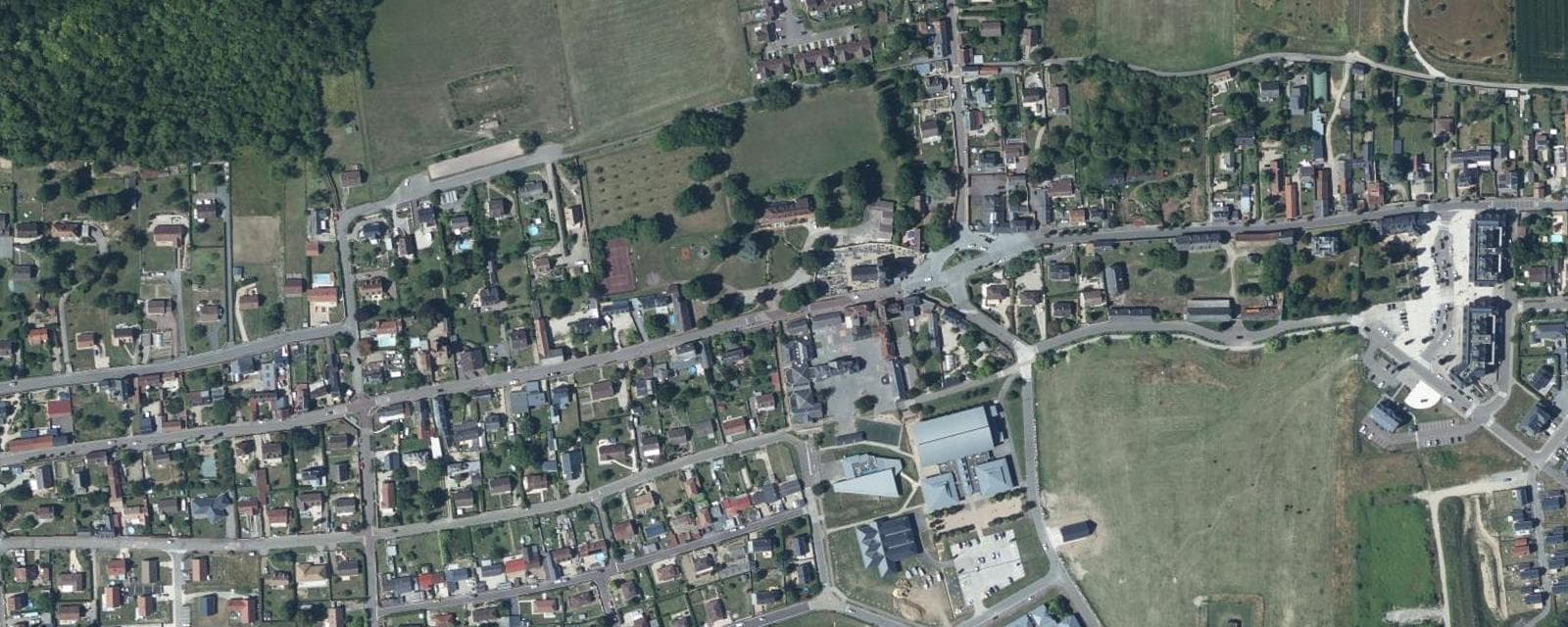 Vue aérienne de Alizay (Eure)