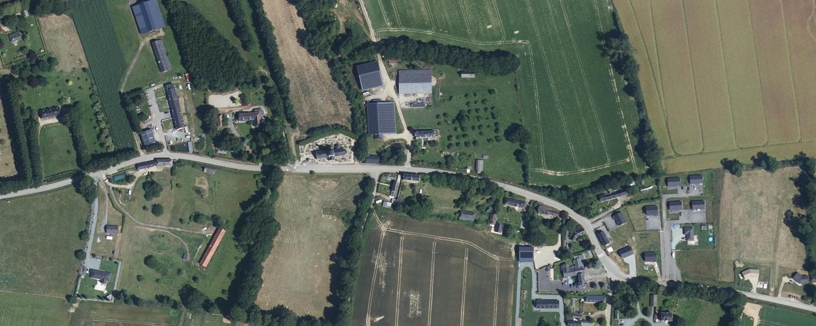 Vue aérienne de Anglesqueville-la-Bras-Long (Seine-Maritime)