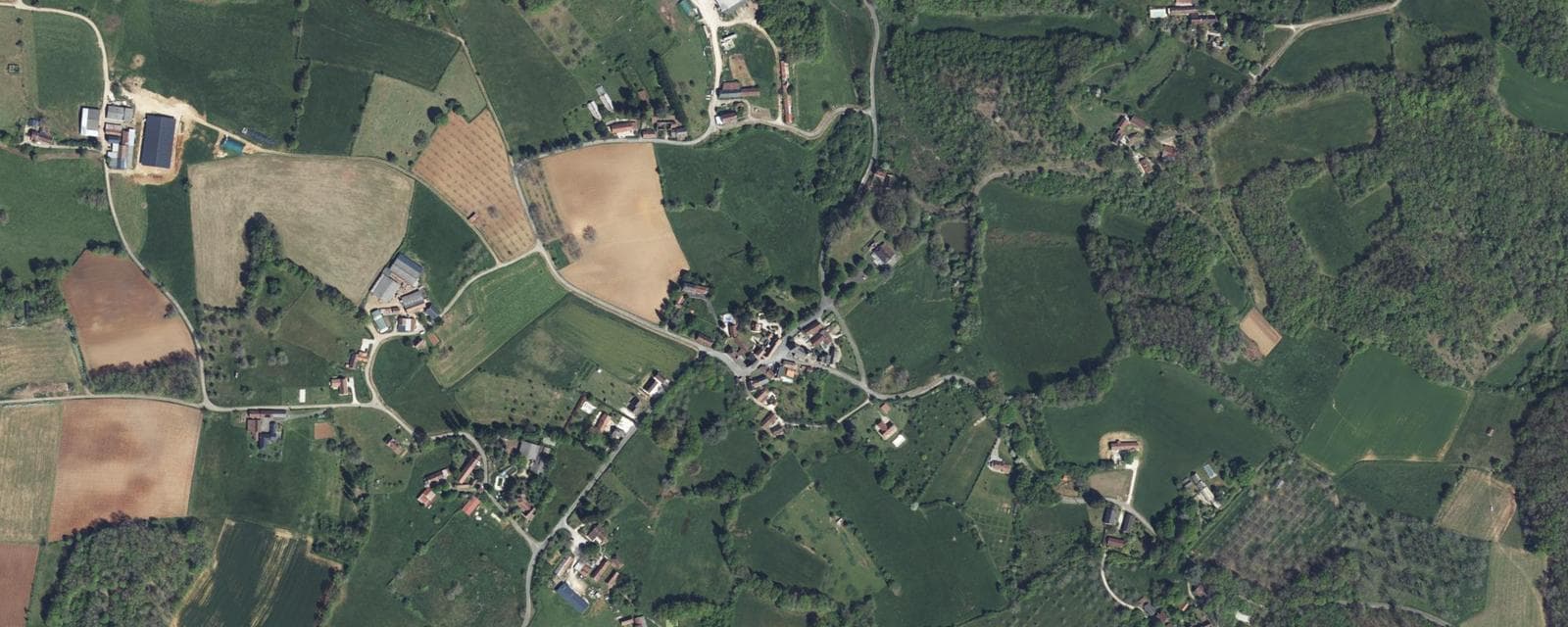 Vue aérienne de Archignac (Dordogne)