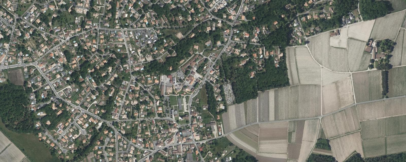 Vue aérienne de Arsac (Gironde)