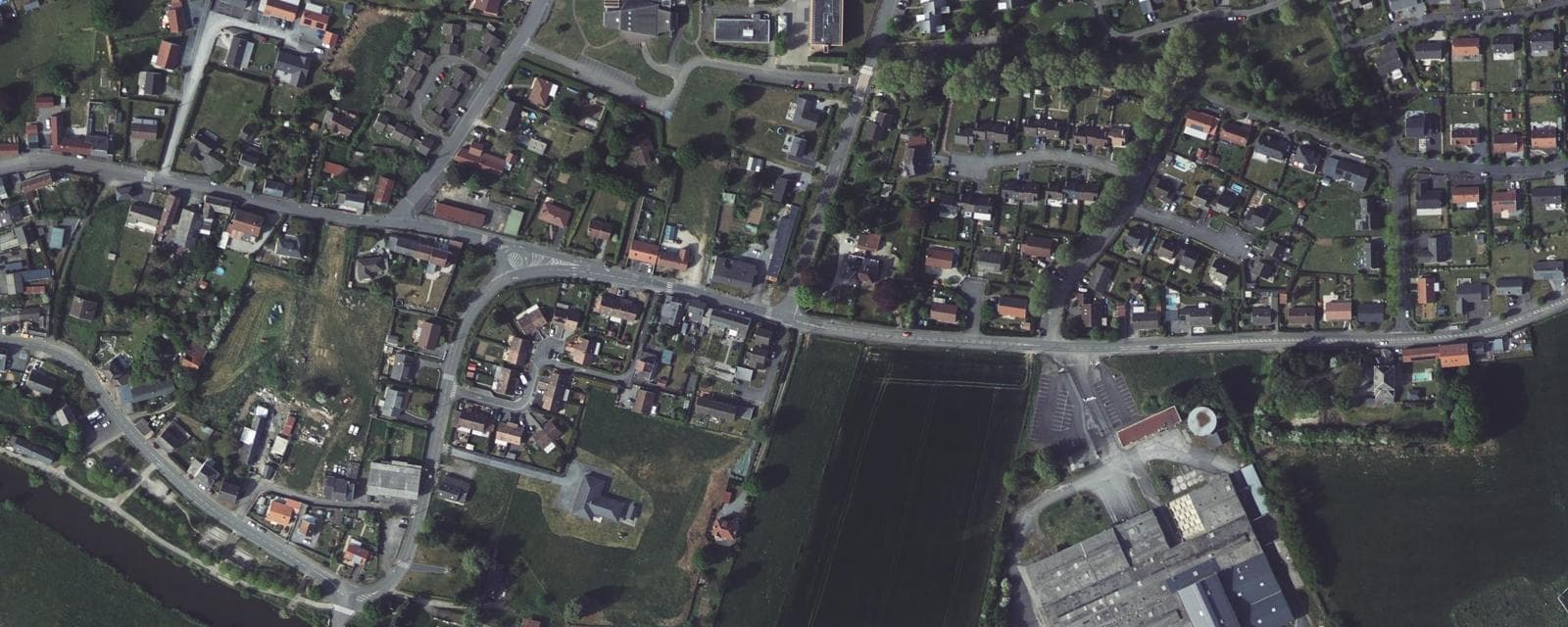 Vue aérienne de Assevent (Nord)