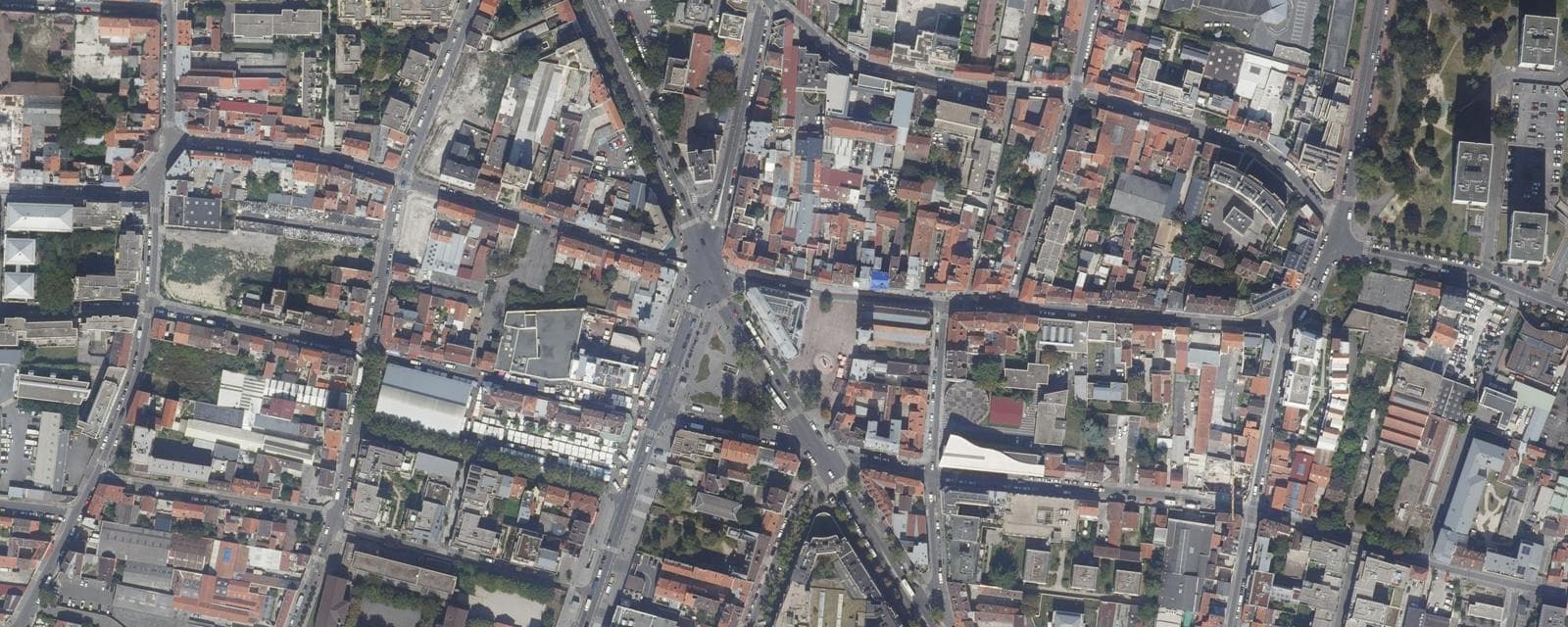 Vue aérienne de Aubervilliers (Seine-Saint-Denis)