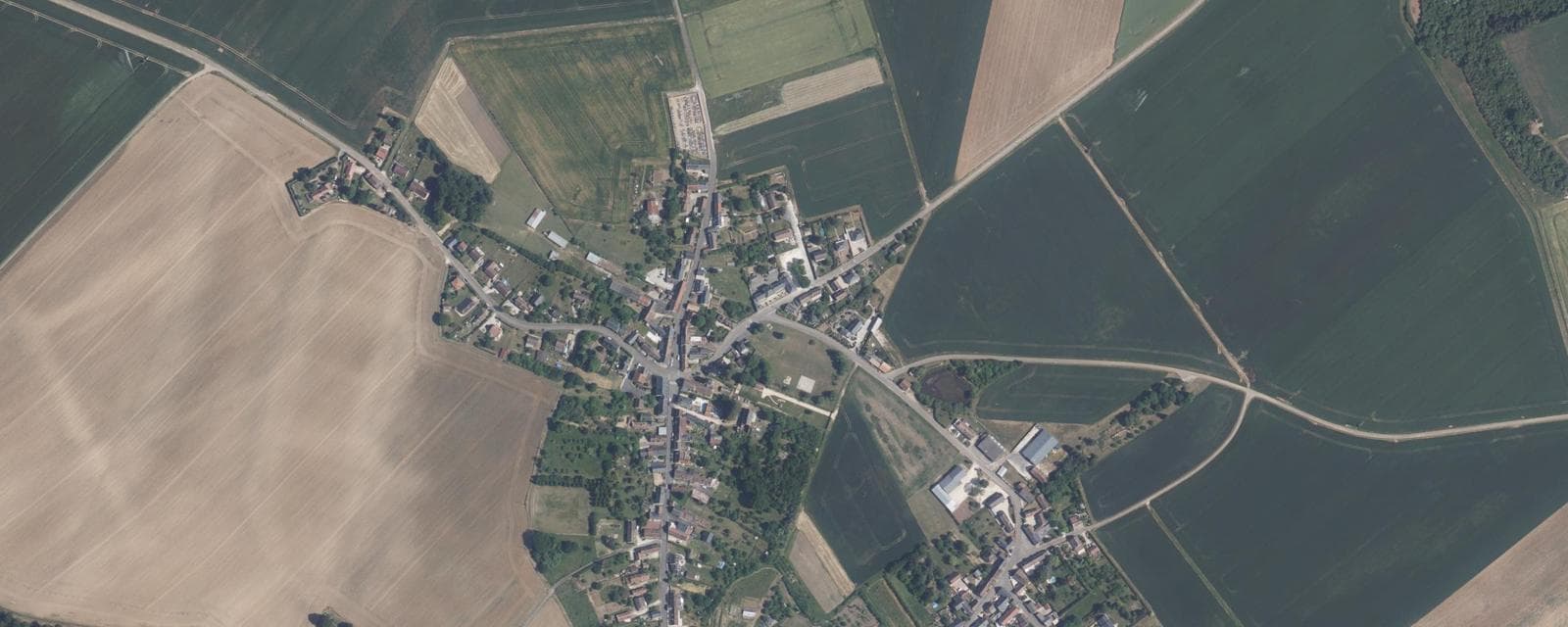Vue aérienne de Autainville (Loir-et-Cher)