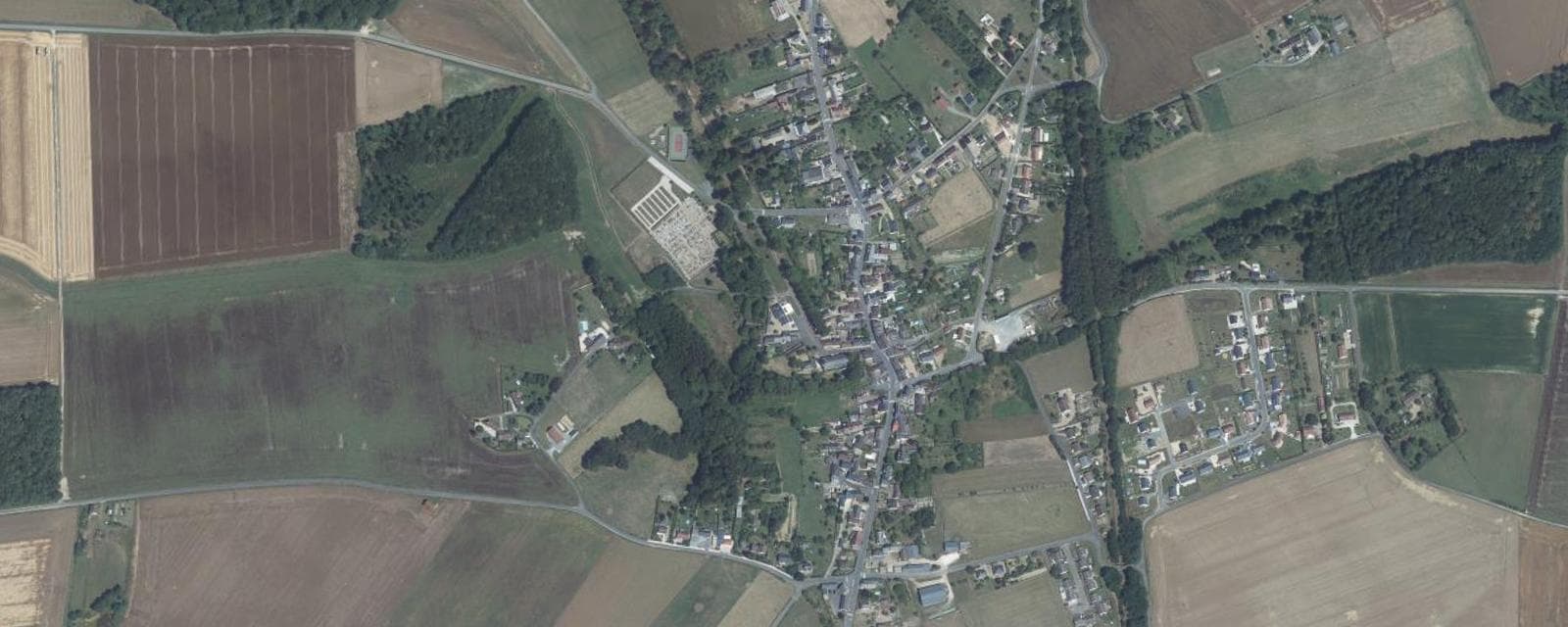 Vue aérienne de Authon (Loir-et-Cher)