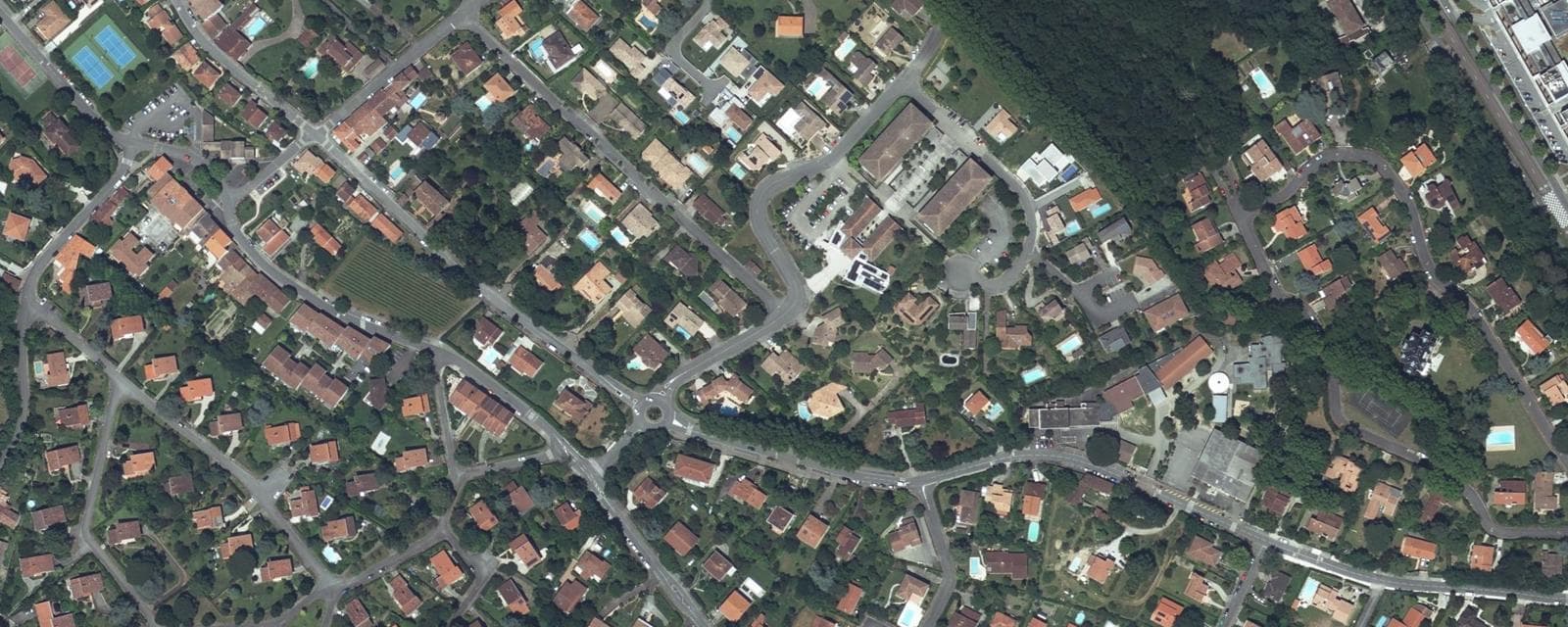 Vue aérienne de Auzeville-Tolosane (Haute-Garonne)