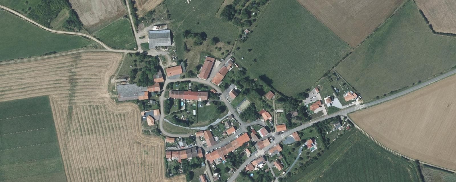 Vue aérienne de Avillers (Meurthe-et-Moselle)