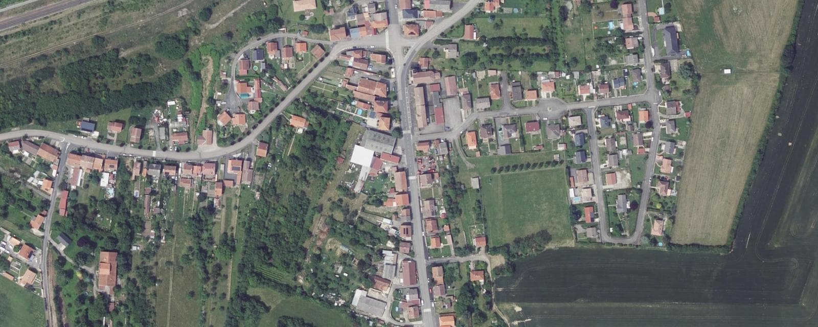 Vue aérienne de Avricourt (Meurthe-et-Moselle)