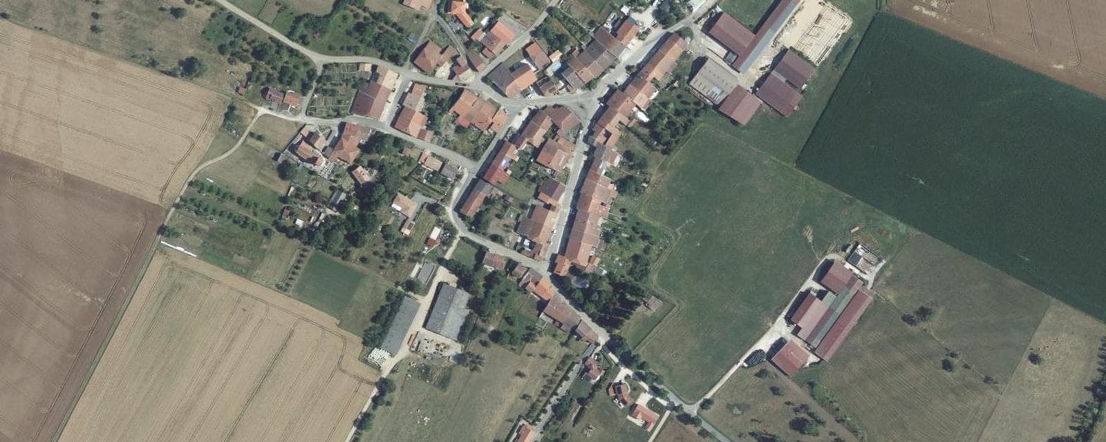 Vue aérienne de Bagneux (Meurthe-et-Moselle)