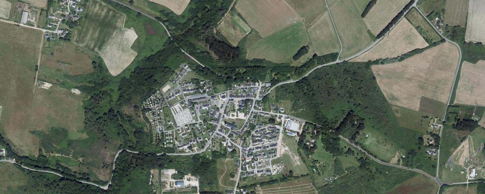 Vue aérienne de Bangor (Morbihan)