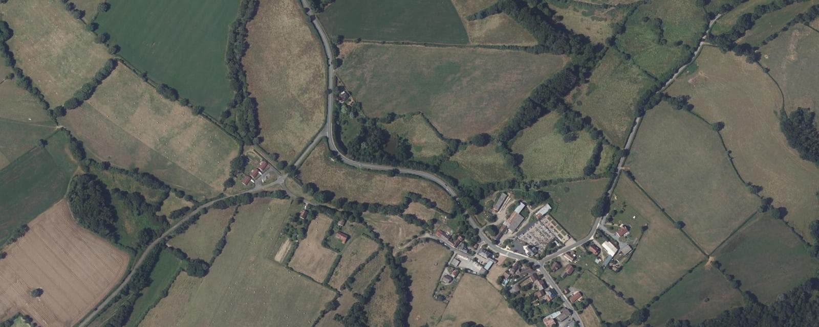 Vue aérienne de Baraize (Indre)
