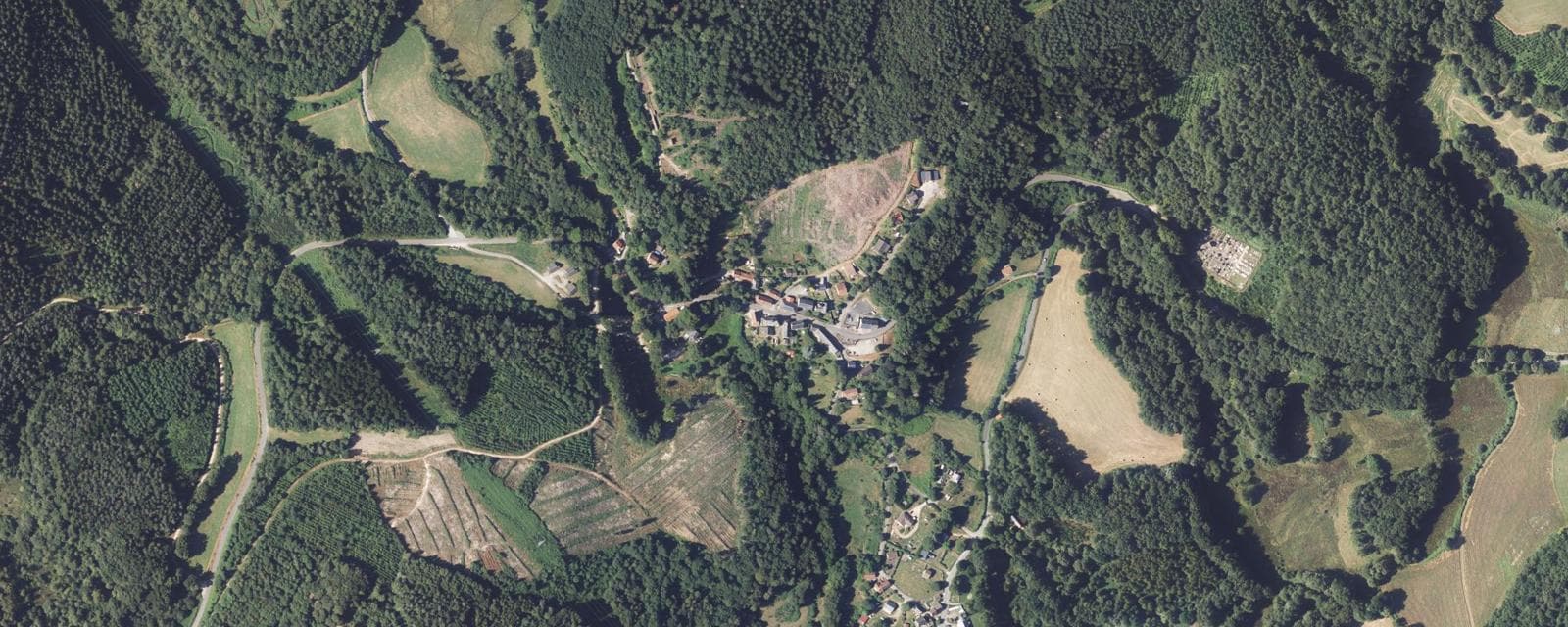 Vue aérienne de Beaumont-du-Lac (Haute-Vienne)