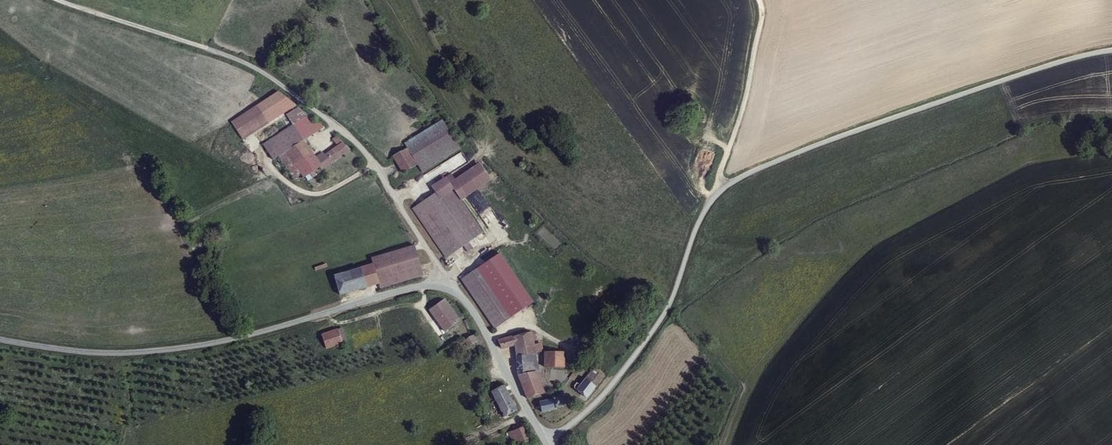 Vue aérienne de Beffu-et-le-Morthomme (Ardennes)
