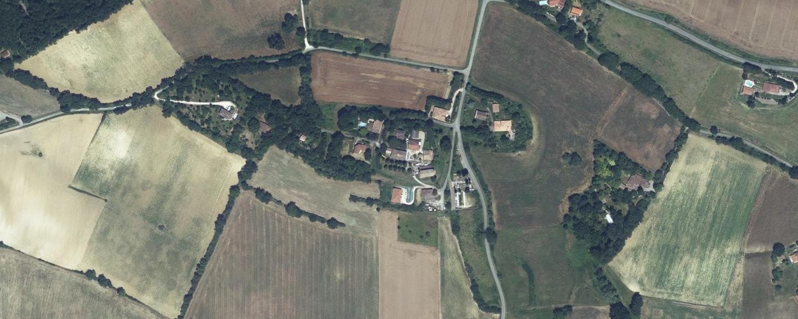 Vue aérienne de Bellegarde-Sainte-Marie (Haute-Garonne)
