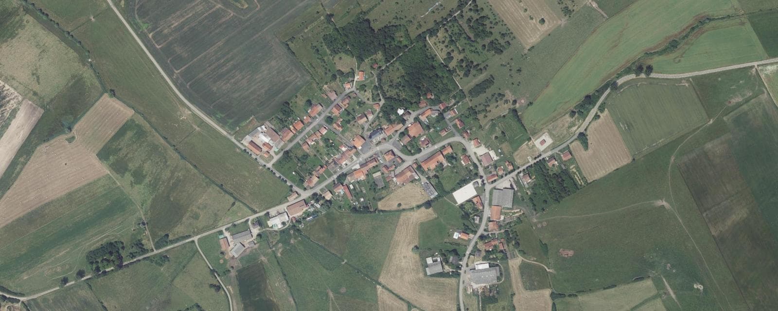Vue aérienne de Belles-Forêts (Moselle)