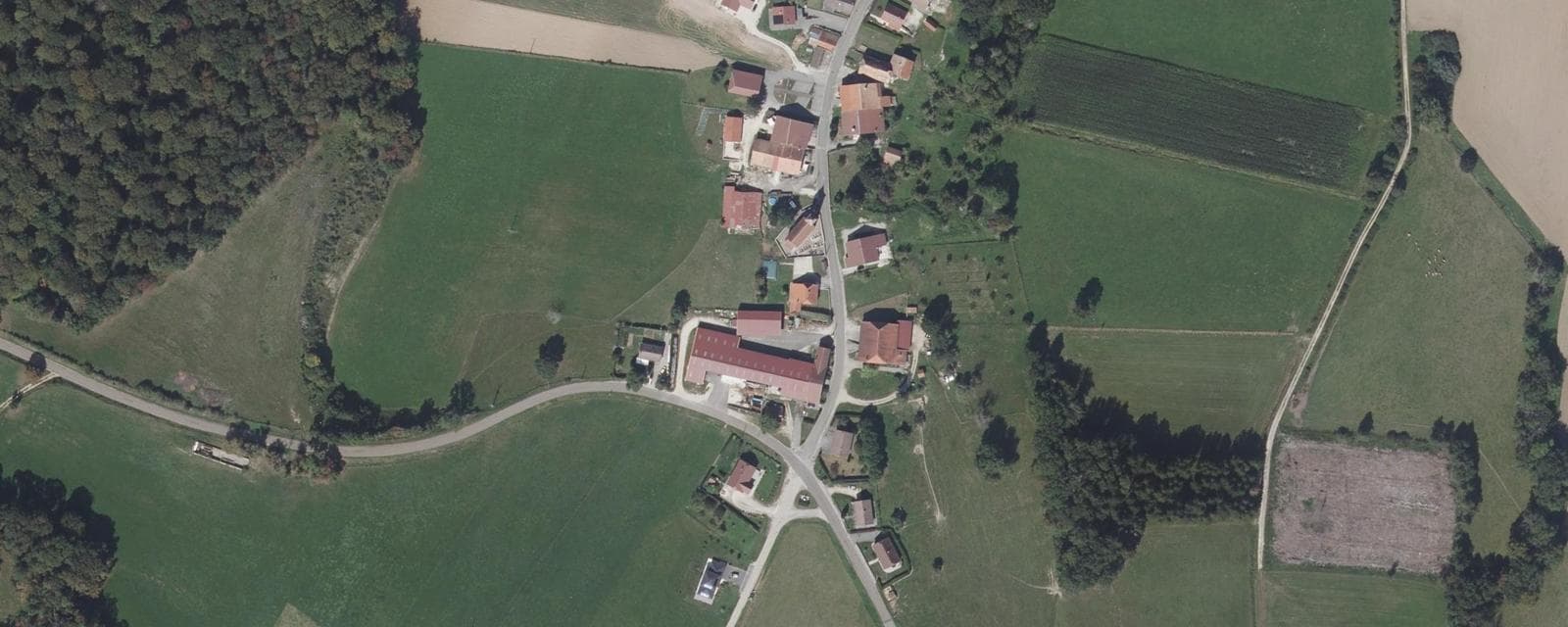 Vue aérienne de Belmont (Doubs)