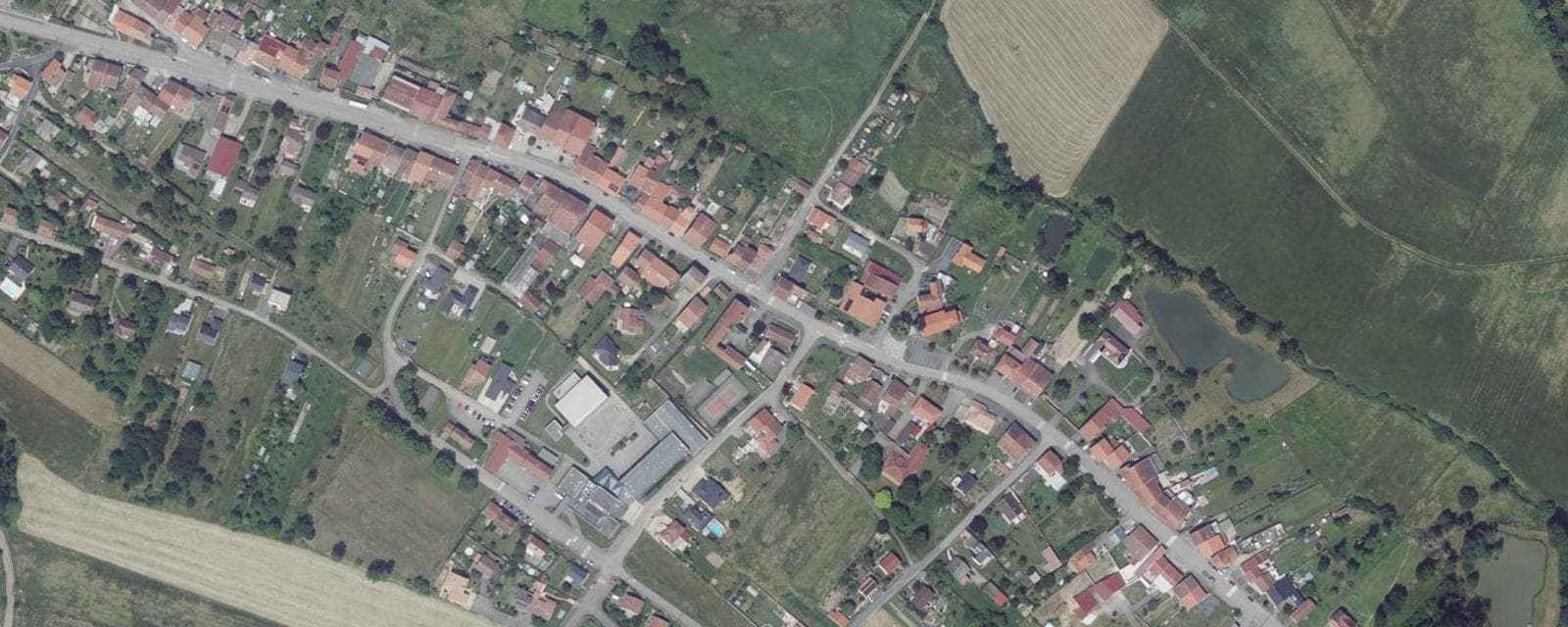 Vue aérienne de Bénaménil (Meurthe-et-Moselle)