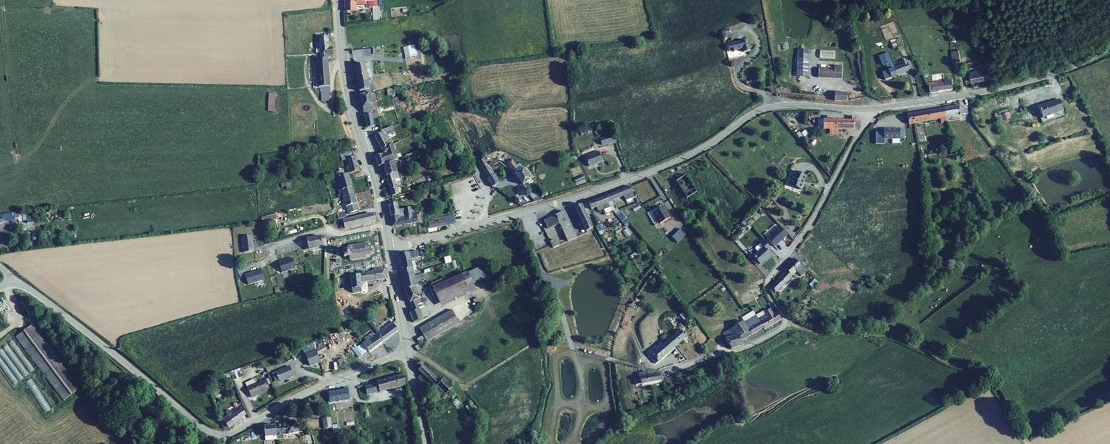 Vue aérienne de Bérelles (Nord)