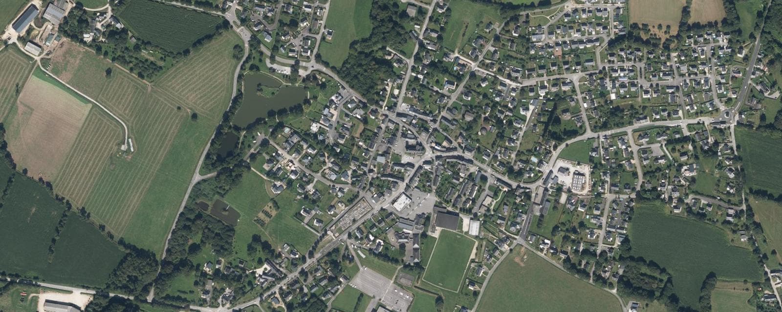 Vue aérienne de Berric (Morbihan)